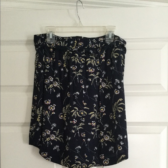 Ann Taylor LOFT Womens Elastic Waist Floral Skirt - Picture 2 of 3